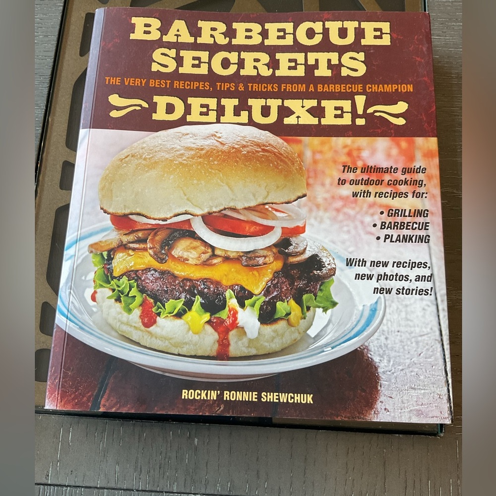 Rockin Ronnie Shewchuk Deluxe  barbeque secrets cookbook.